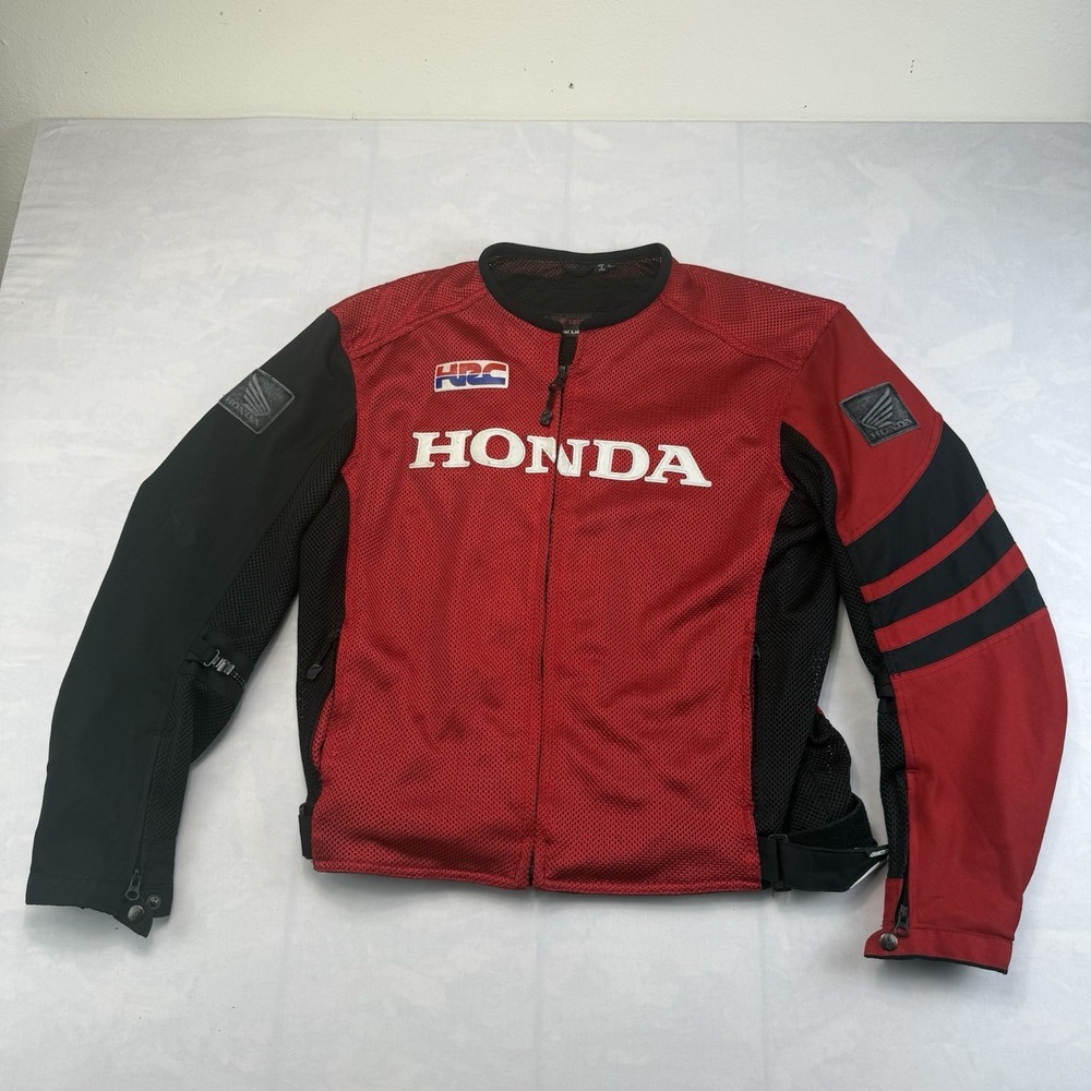 Joe Rocket Honda HRC Mesh Motorcycle Jacket Red Black Mens L